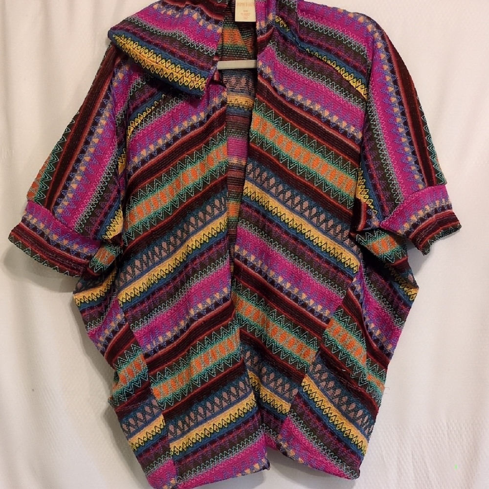 Jasmine & Ginger Vibrant Knit Oversized cardigan